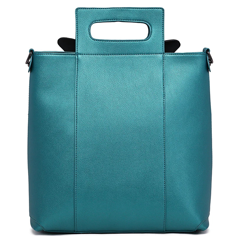 2018 New Women Butterfly Embroidered Tote Bag Painted Animal Shoulder Bags Big Pu Leather Bolsos Floral Party Handbag Luxury