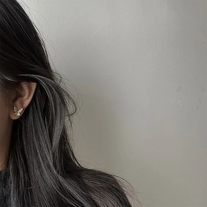 2020 Korean Retro Acrylic Butterfly Earrings Fashion Cute Animal Brincos  Statement stud Earrings Jewelry Gift