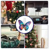 Car Mirror Butterfly Car RearView Mirror Pendant Car Interior Hangings Ornament Colorful Acrylic Butterfly Decoration for Cars
