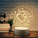 3D Led Night Light Gifts for Sisters - Sisters' Gifts for Birthday Gift, Graduation Gifts,  USB Powered Acrylic Night Light