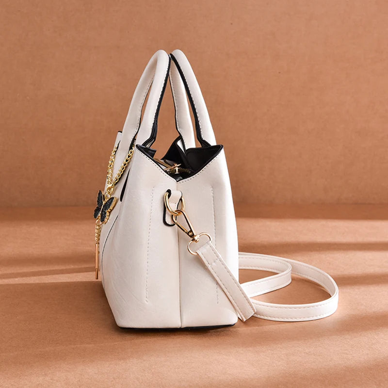 New 2023 Vintage Butterfly Leather Women Handbag Handmade Shoulder Bags For Luxury Bag Woman Women's Handbag