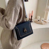 Luxury Brand Women's Handbag 2023 New Retro Bee Female Shoulder Bag Simple High Quality Leather Designer Crossbody Bags