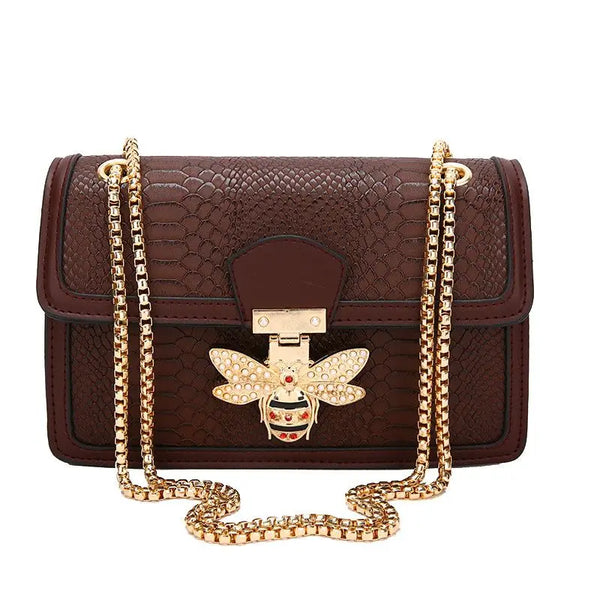 Luxury Handbags For Women Crossbody Bags bee Lock Tote Casual Brand Crocodile Print Leather Handbag Ladies Bag