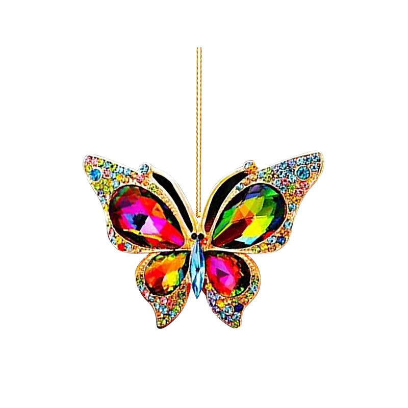 Cute Butterfly Christmas Decoration Christmas Pendant Acrylic 2023 Christmas Tree Hanging Decoration Pendant Party Supplies