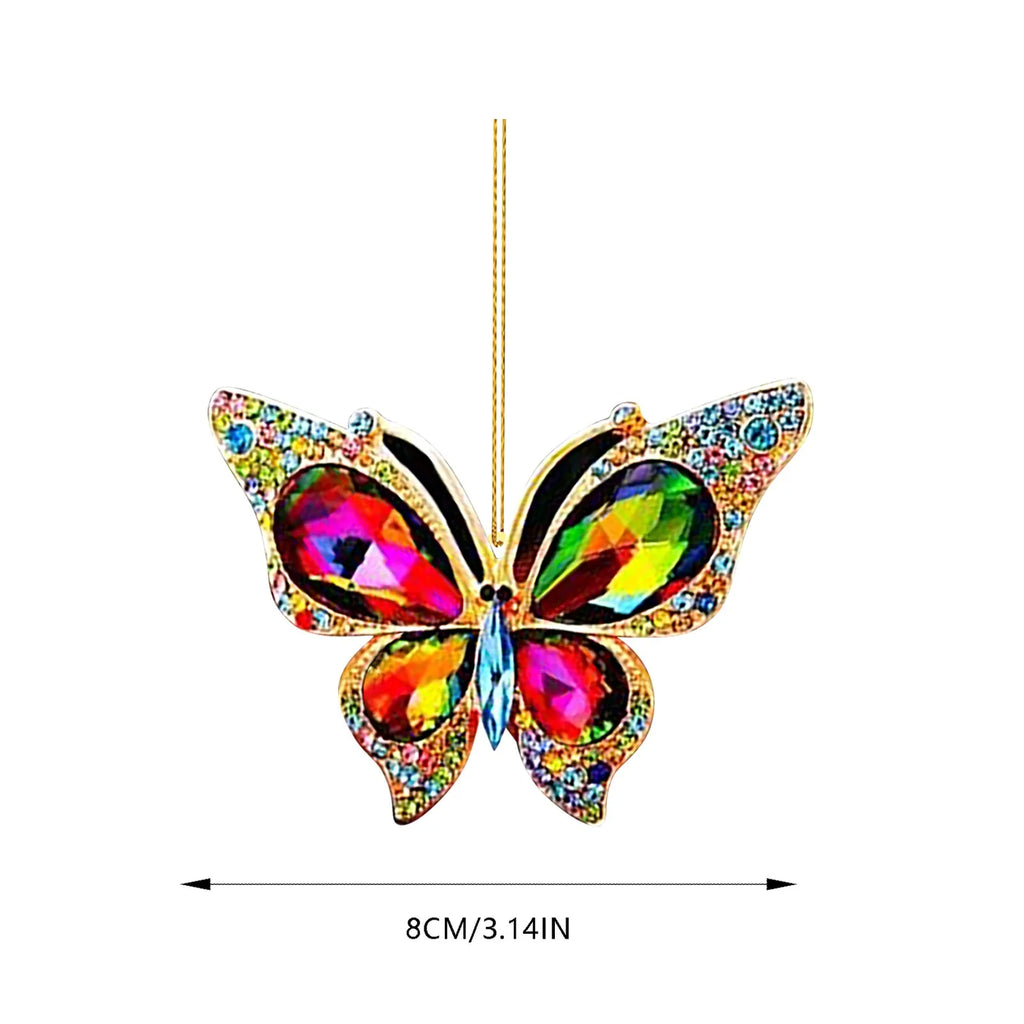 Cute Butterfly Christmas Decoration Christmas Pendant Acrylic 2023 Christmas Tree Hanging Decoration Pendant Party Supplies