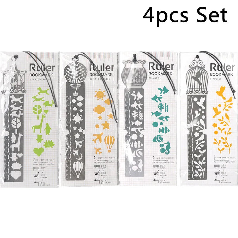 4pcs Pretty Bookmark Stationery Free Shipping 2022 School Teacher Thank You Gifts Chinese Style Brass Feather Book Marks Award
