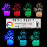 3D Led Night Light Gifts for Sisters - Sisters' Gifts for Birthday Gift, Graduation Gifts,  USB Powered Acrylic Night Light