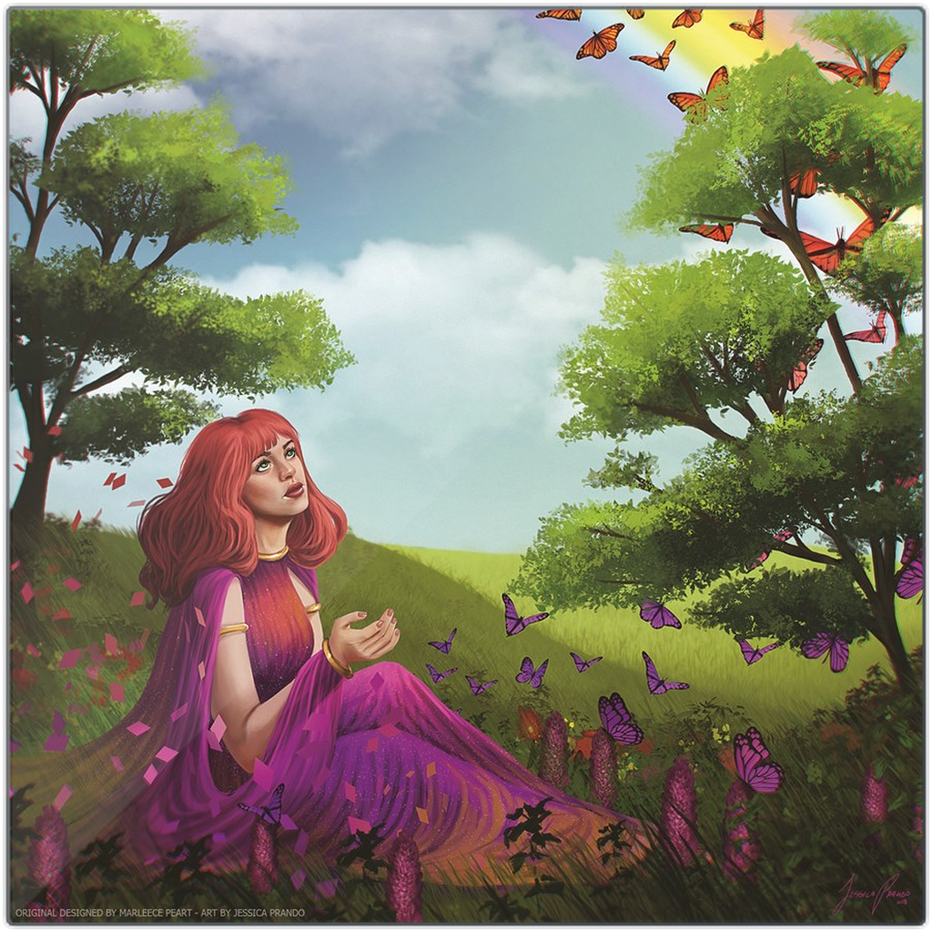 Metamorphosis Art Designed by Marleece Printed on Metal