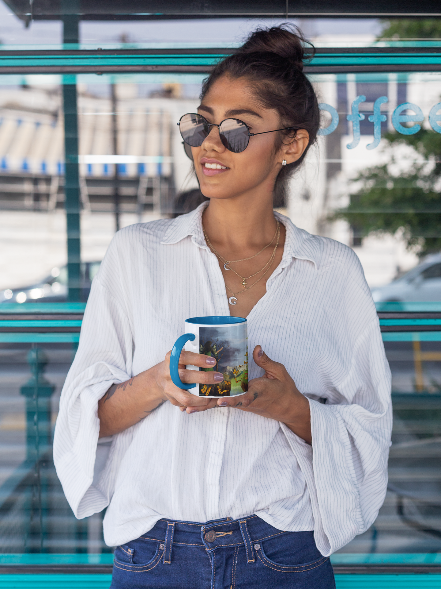 Courage 2 on Coffee Mug with Color Inside