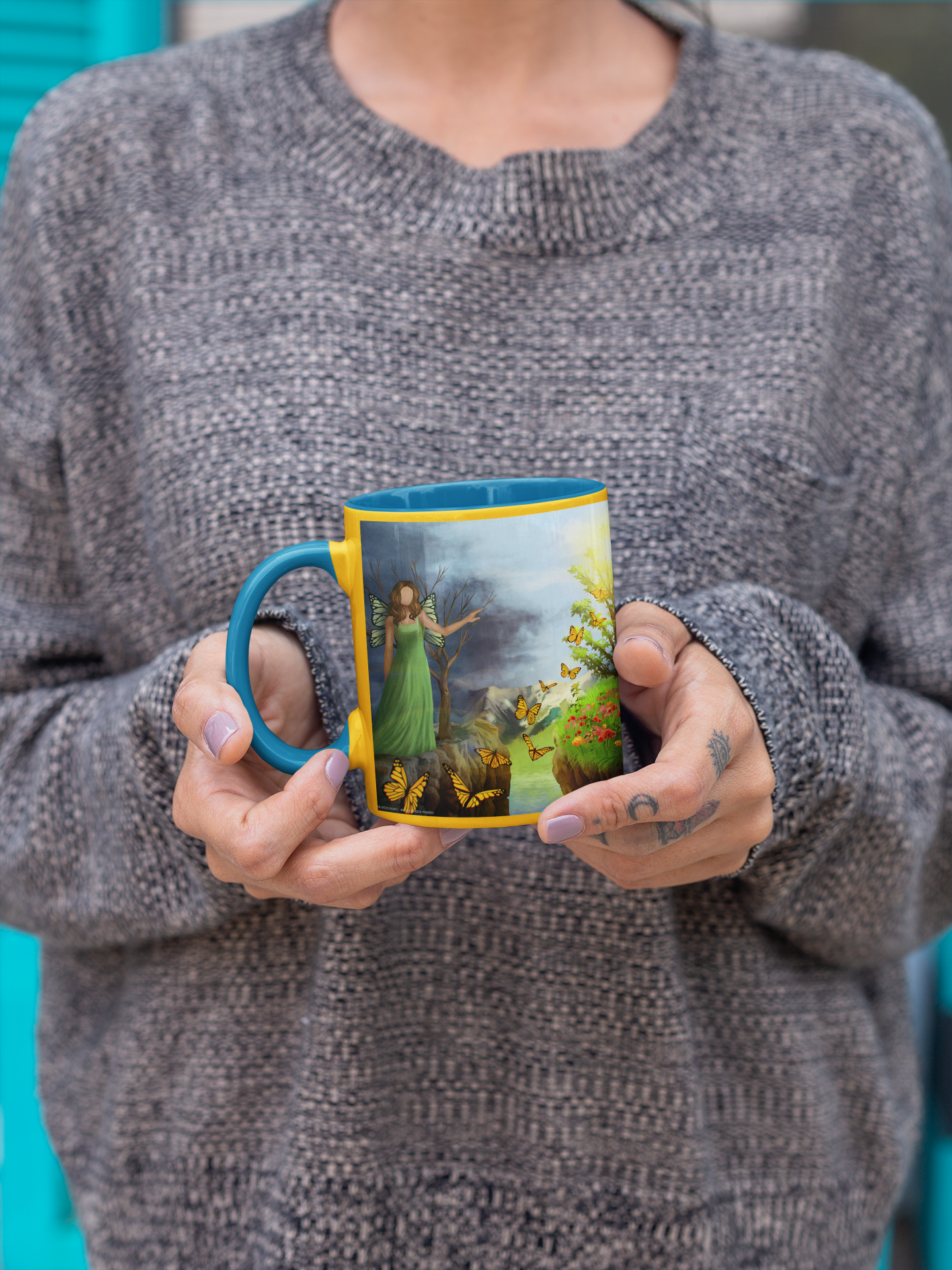 Courage 4 Mug with Color Inside