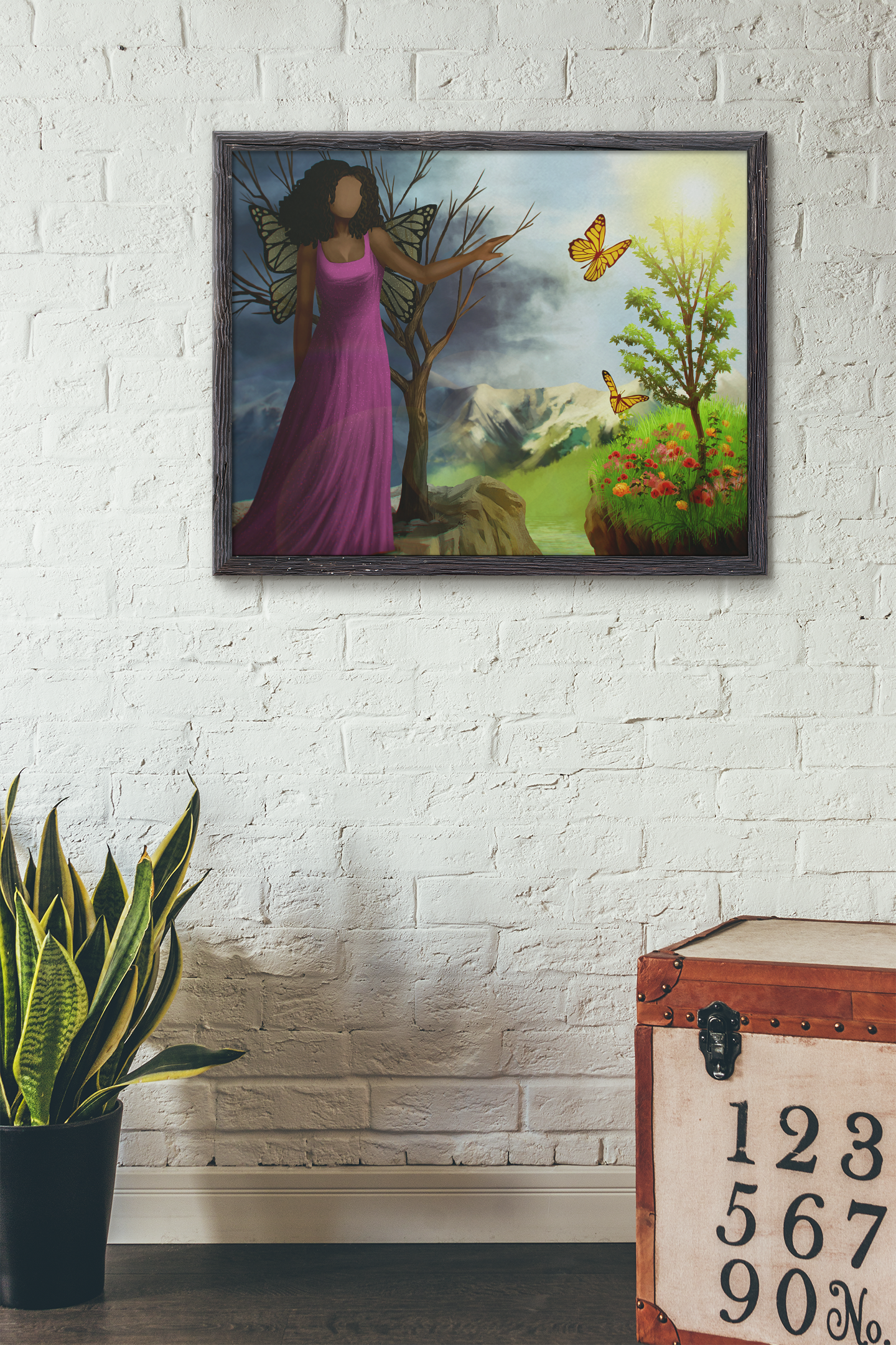 Courage 3 in Framed photo paper poster