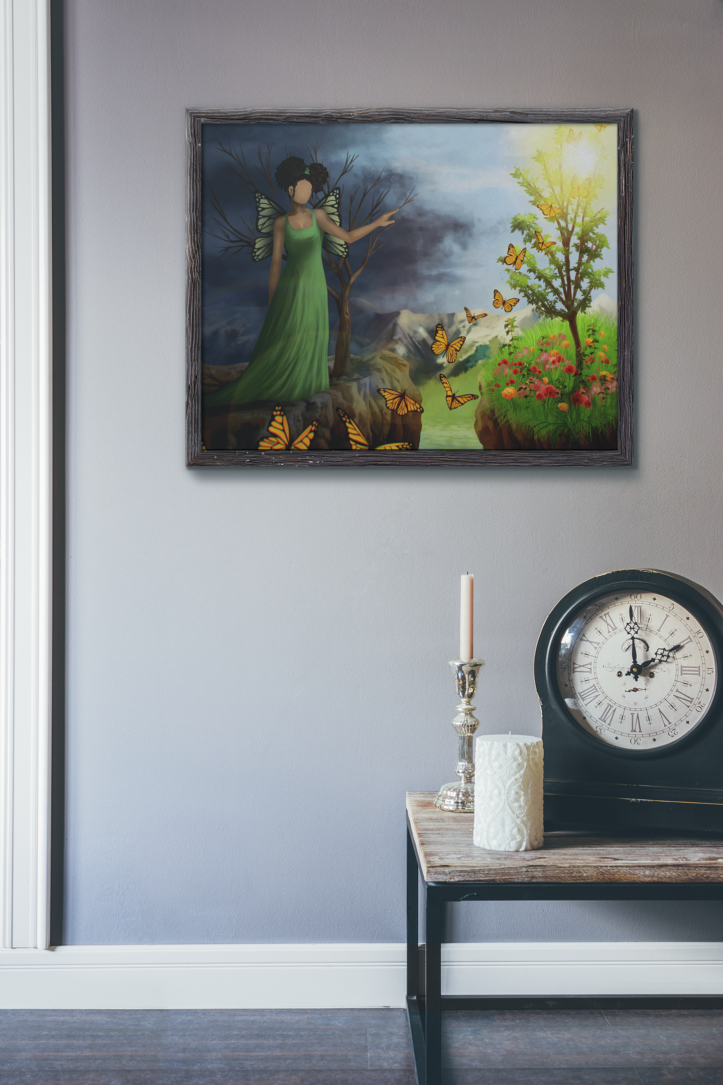 Courage 5 in Framed photo paper poster