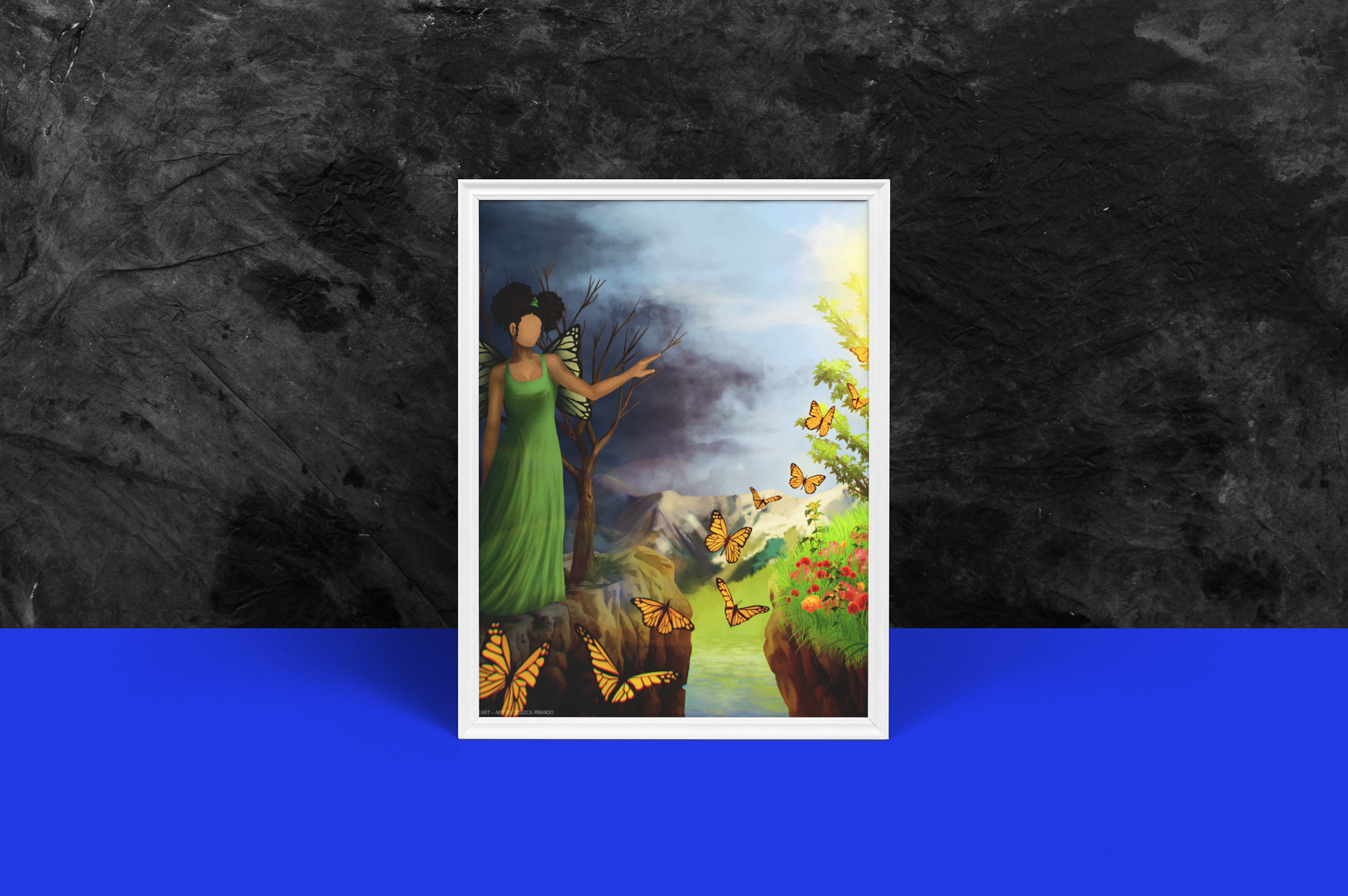 Courage 5 in Framed photo paper poster