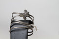 Butterfly Silver Twister Bangle