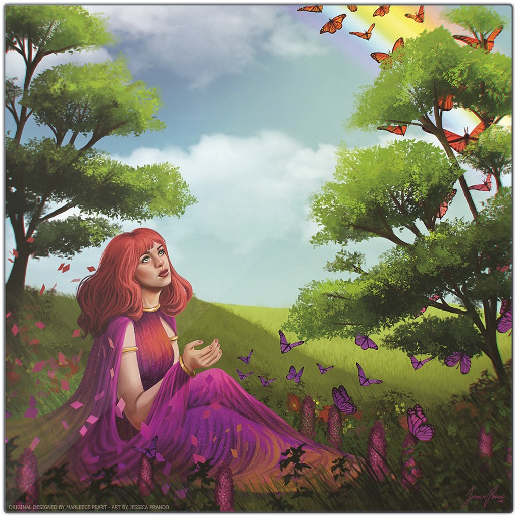 Metamorphosis Art Designed by Marleece Printed on Metal