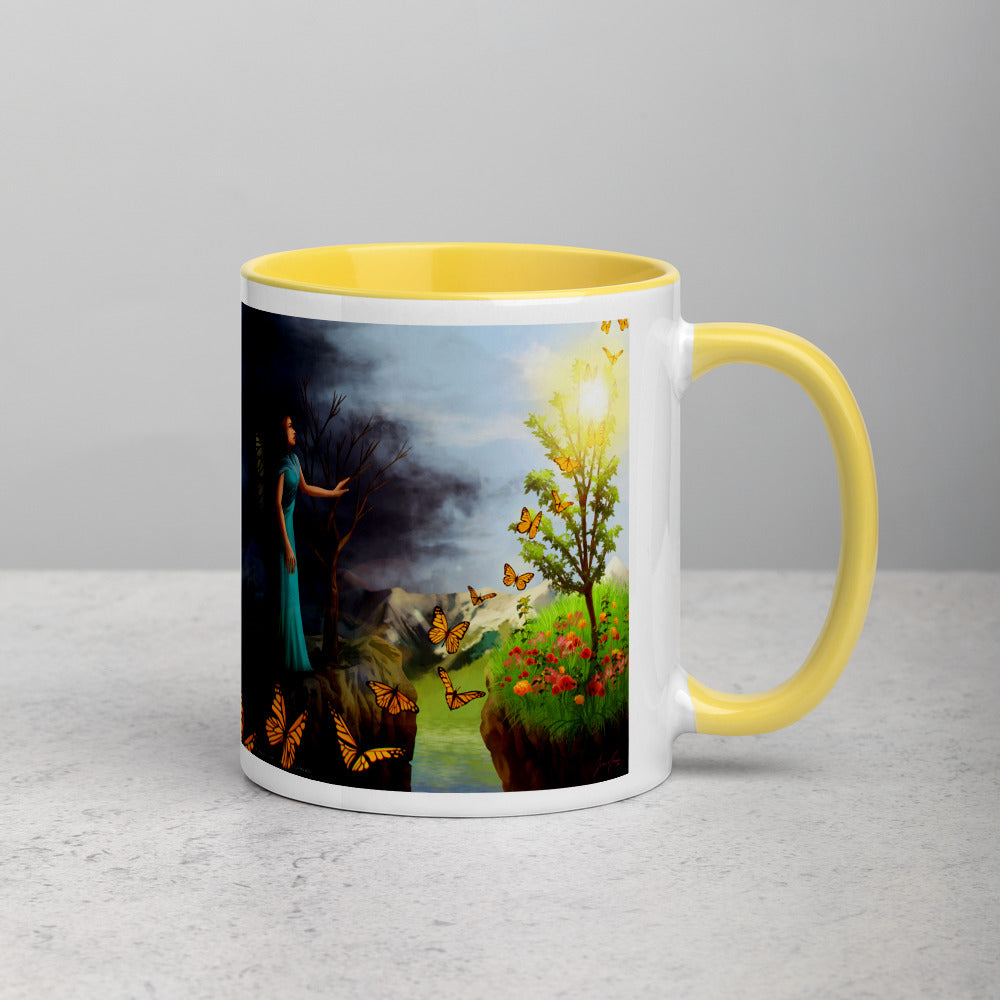 Courage 1 on Coffee Mug with Color Inside