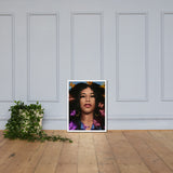 Framed photo paper poster