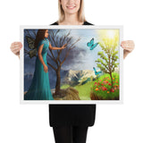 Courage in Framed photo paper poster