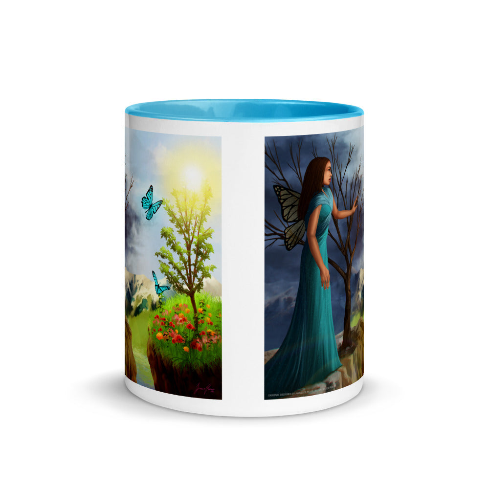 Courage on Coffee Mug with Color Inside