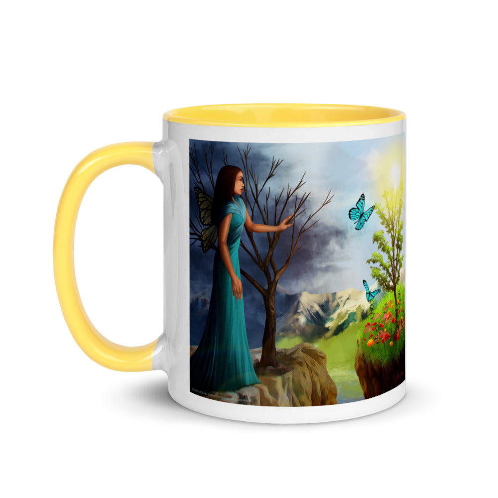Courage on Coffee Mug with Color Inside