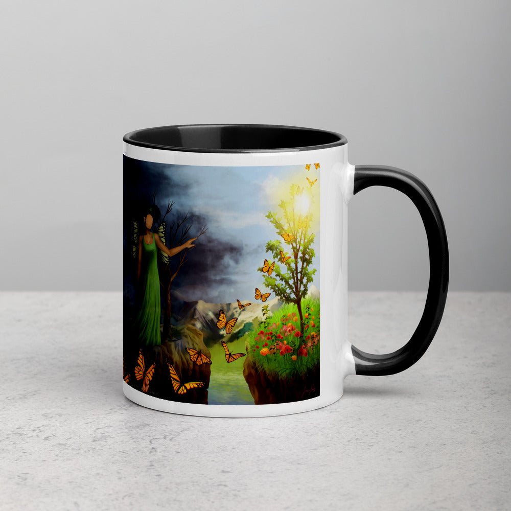Courage 5 on Coffee Mug with Color Inside