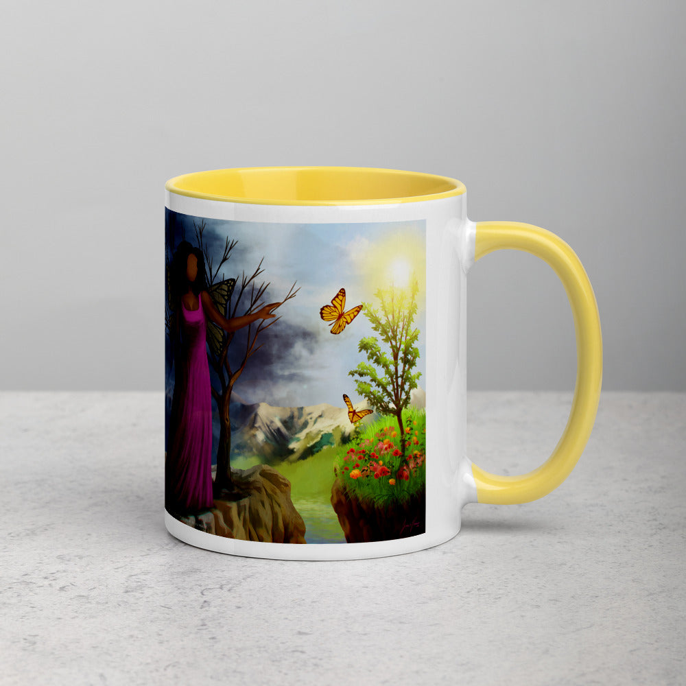 Courage 3 Coffee Mug with Color Inside
