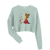 Butterfly Art Crop Sweatshirt