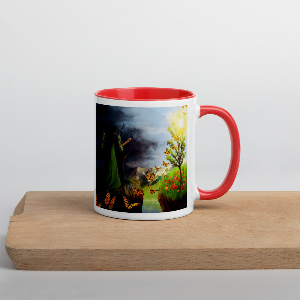 Courage 2 on Coffee Mug with Color Inside