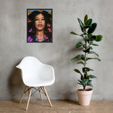 Framed photo paper poster