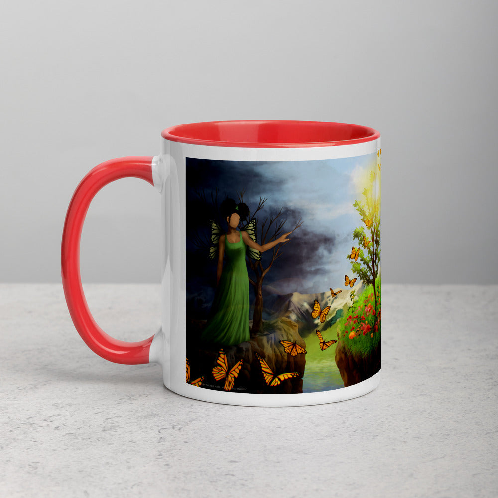 Courage 5 on Coffee Mug with Color Inside