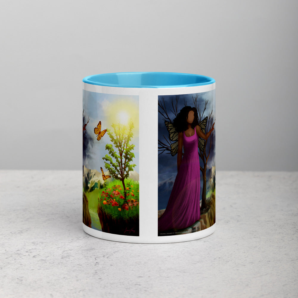 Courage 3 Coffee Mug with Color Inside