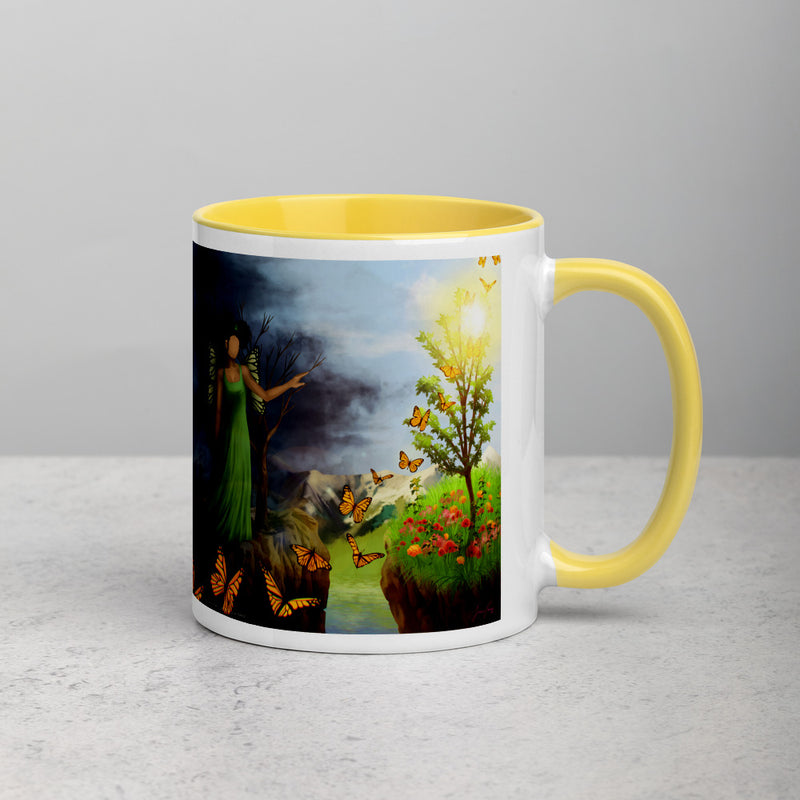 Courage 5 on Coffee Mug with Color Inside