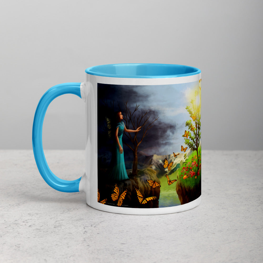 Courage 1 on Coffee Mug with Color Inside