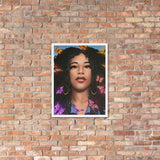 Framed photo paper poster