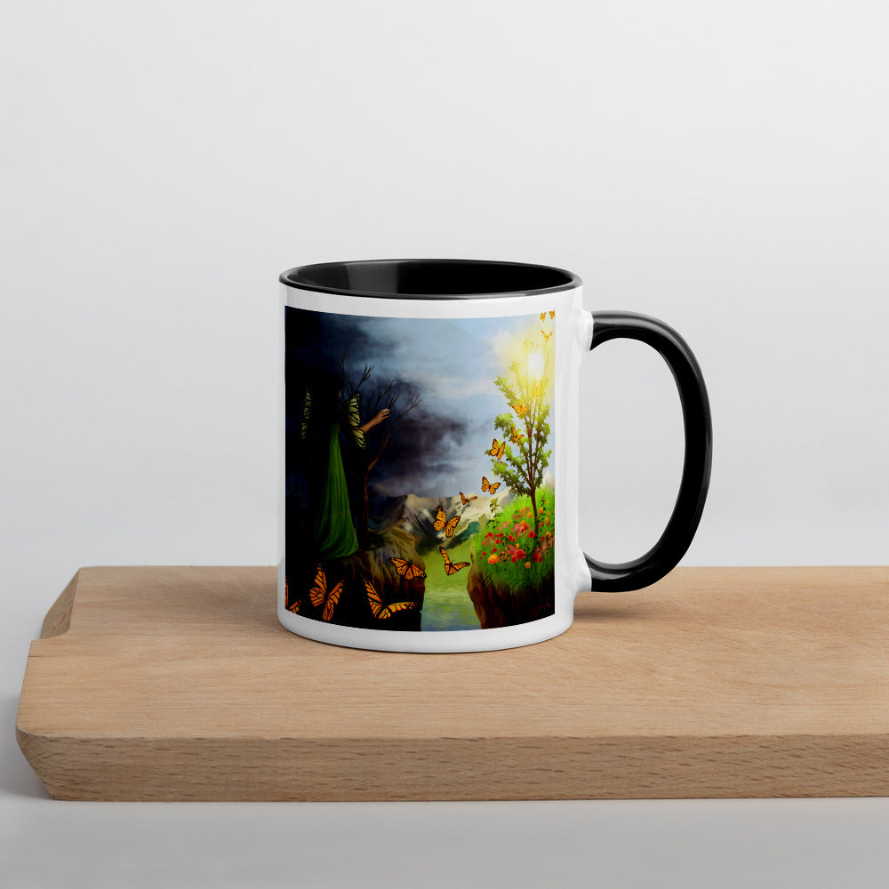 Courage 2 on Coffee Mug with Color Inside