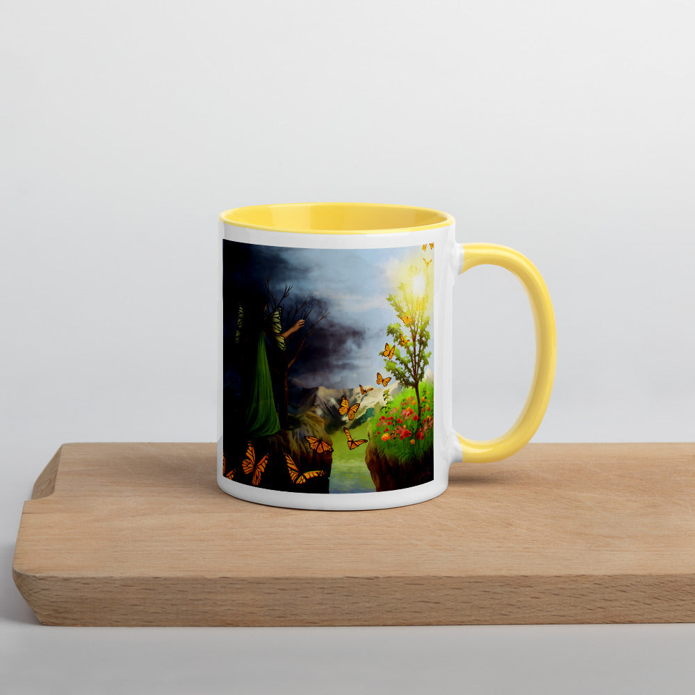 Courage 2 on Coffee Mug with Color Inside