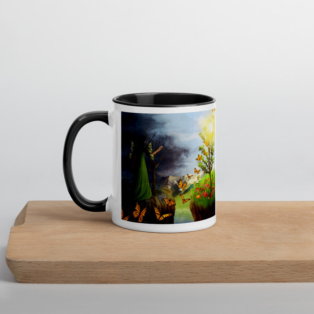 Courage 2 on Coffee Mug with Color Inside
