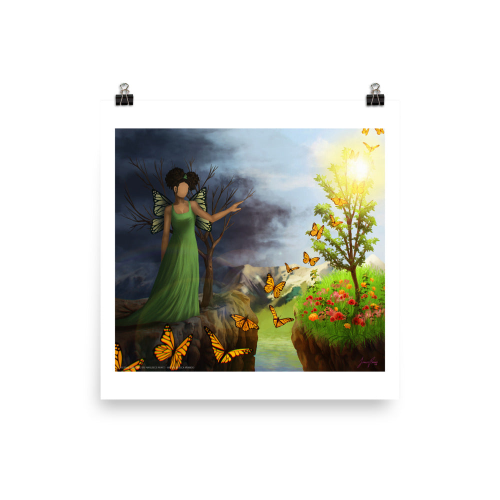 Courage 5 Painting in Photo Paper Poster