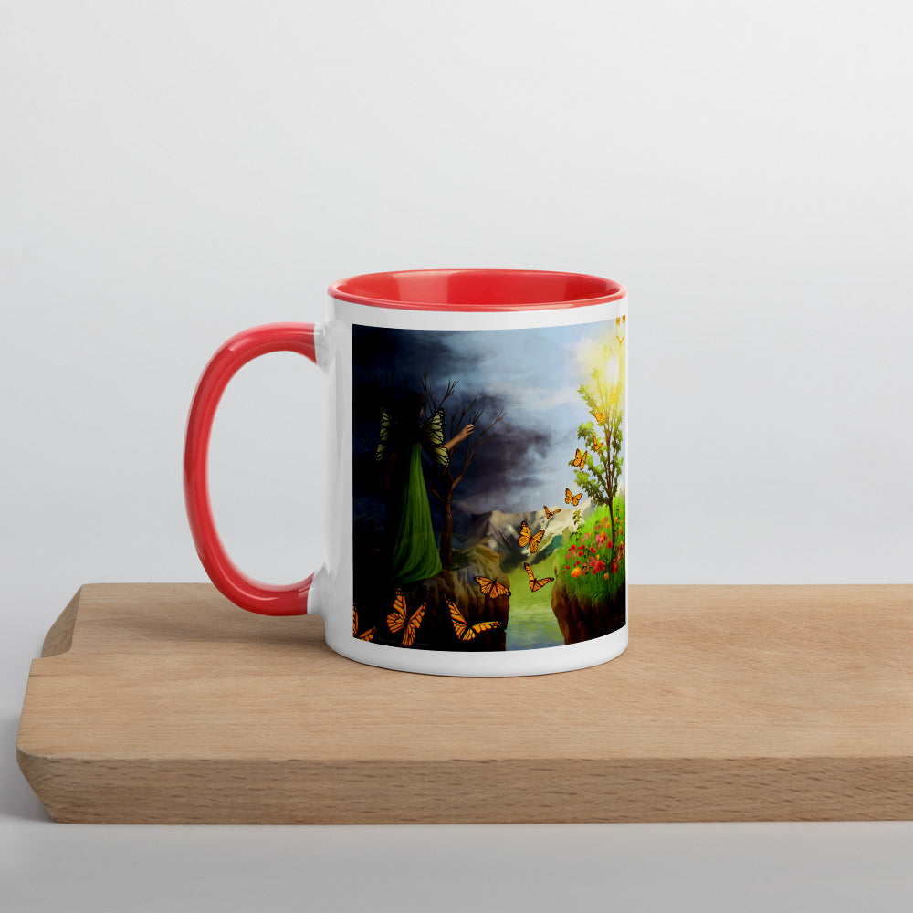 Courage 2 on Coffee Mug with Color Inside