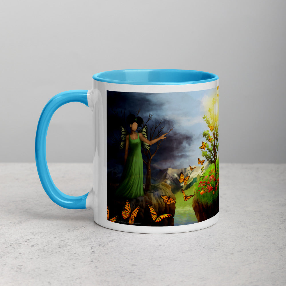 Courage 5 on Coffee Mug with Color Inside