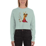 Butterfly Art Crop Sweatshirt