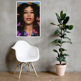 Framed photo paper poster