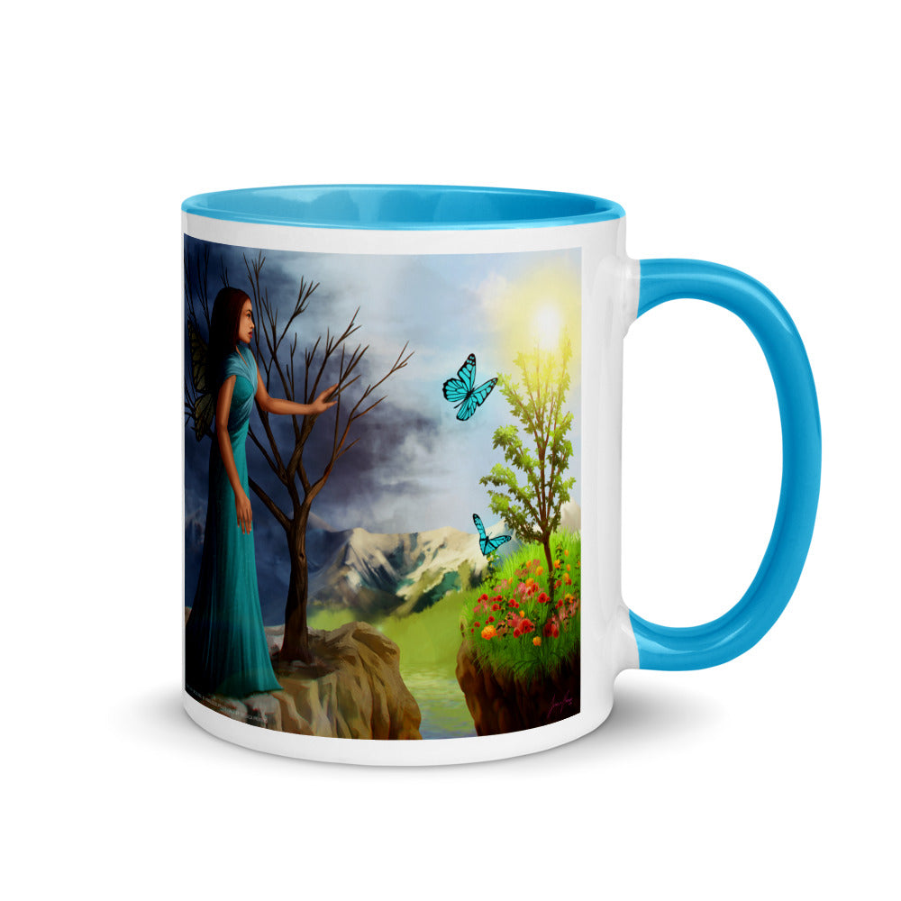 Courage on Coffee Mug with Color Inside