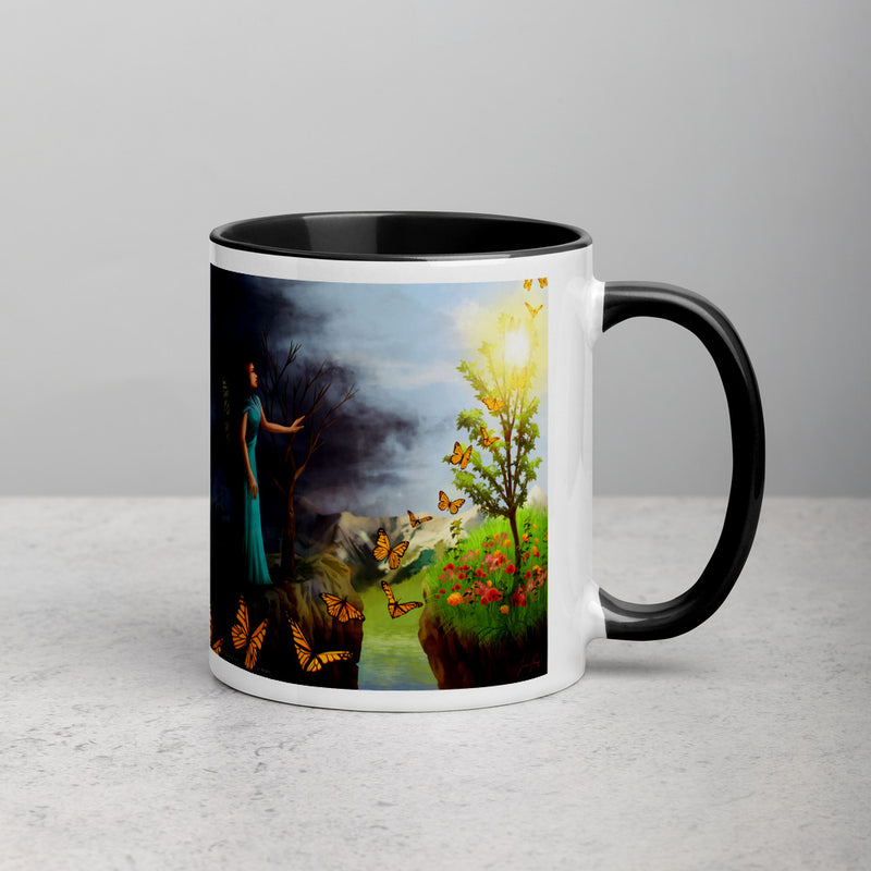 Courage 1 on Coffee Mug with Color Inside