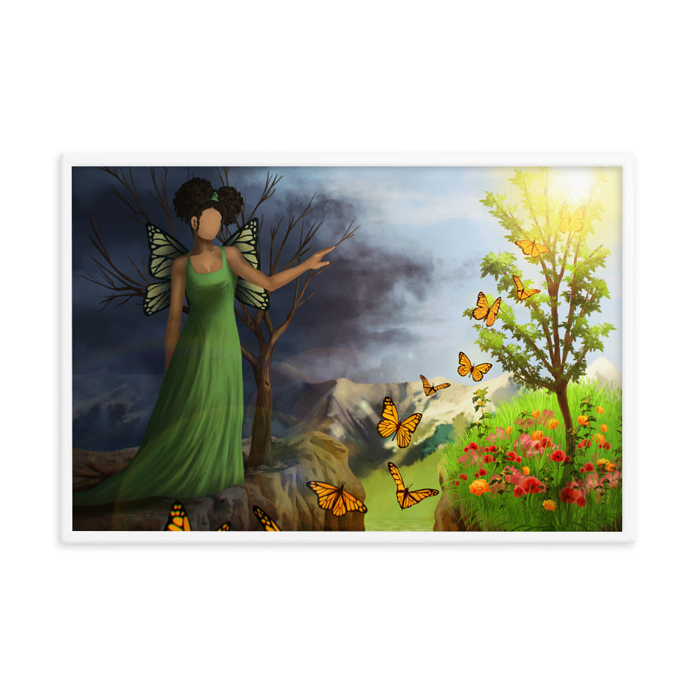 Courage 5 in Framed photo paper poster