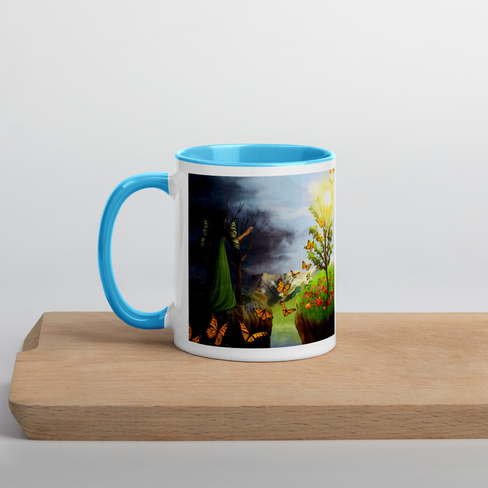 Courage 2 on Coffee Mug with Color Inside