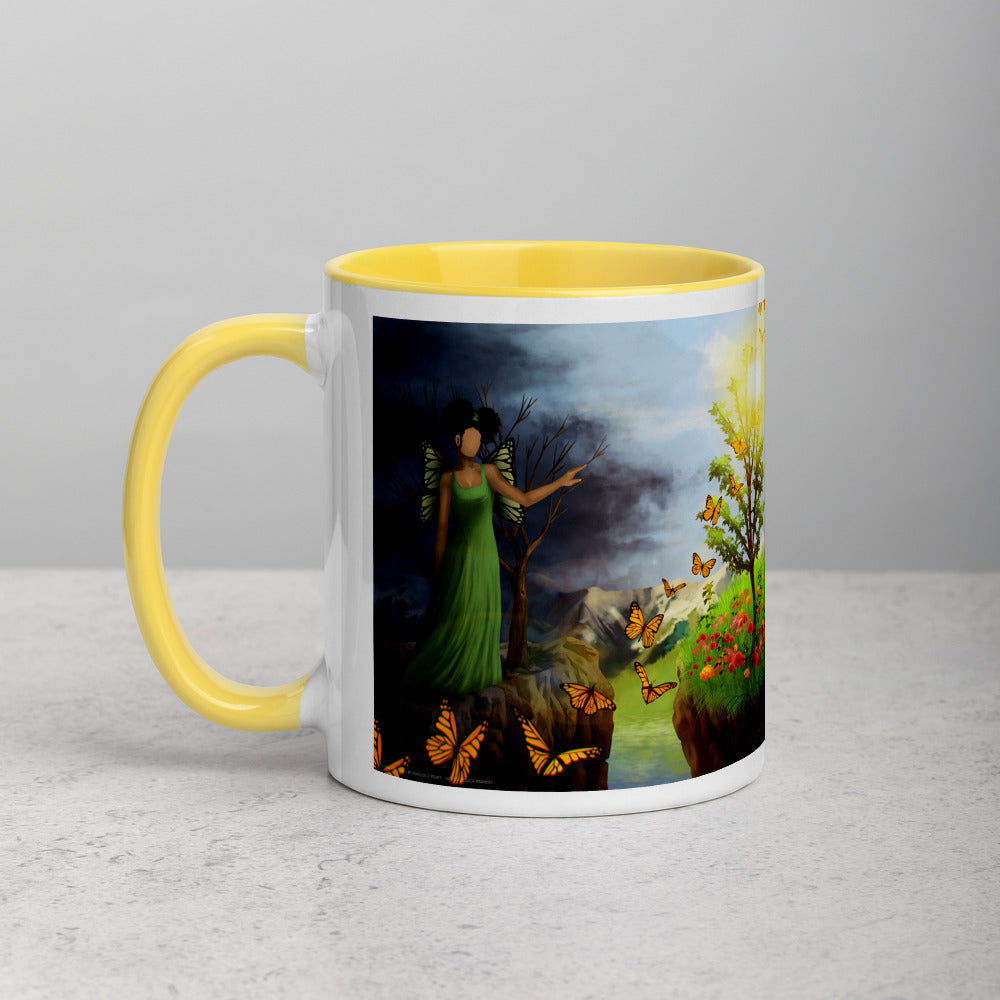 Courage 5 on Coffee Mug with Color Inside