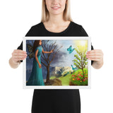 Courage in Framed photo paper poster