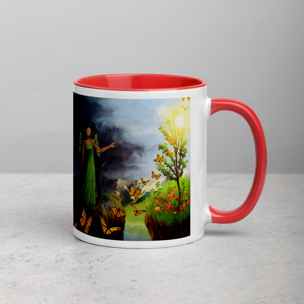 Courage 5 on Coffee Mug with Color Inside