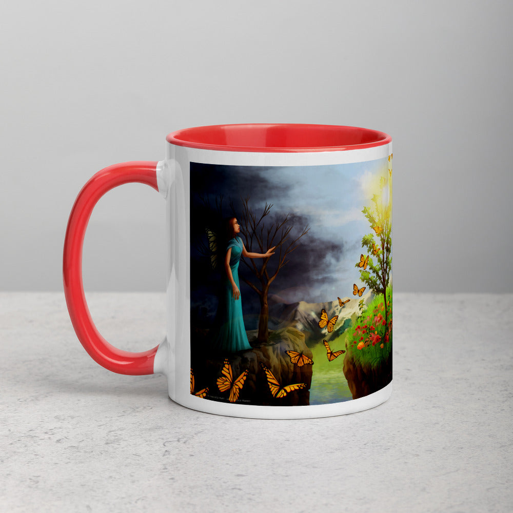 Courage 1 on Coffee Mug with Color Inside
